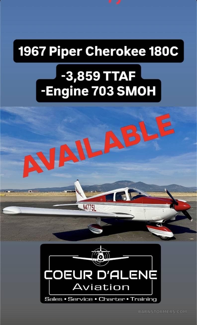 1967 PIPER CHEROKEE 180C